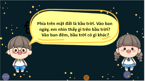 Giáo án điện tử TNXH lớp 1 Kết nối tri thức Bài 26: Cùng khám phá bầu trời | PPT Tự nhiên và xã hội lớp 1
