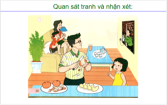 Giáo án điện tử TNXH lớp 1 Cánh diều Bài 3: An toàn khi ở nhà | PPT Tự nhiên và xã hội lớp 1