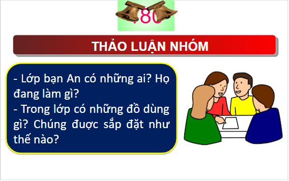 Giáo án điện tử TNXH lớp 1 Cánh diều Bài 4: Lớp học của em | PPT Tự nhiên và xã hội lớp 1