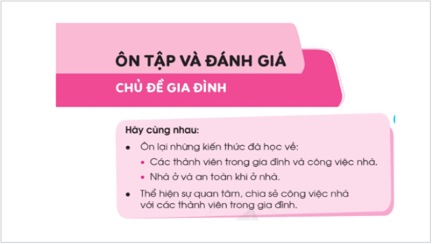 Giáo án điện tử TNXH lớp 1 Cánh diều Ôn tập và đánh giá chủ đề gia đình | PPT Tự nhiên và xã hội lớp 1