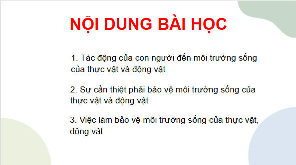 Giáo án điện tử TNXH lớp 2 Chân trời sáng tạo Bài 16: Bảo vệ môi trường sống của thực vật và động vật | PPT Tự nhiên và xã hội lớp 2