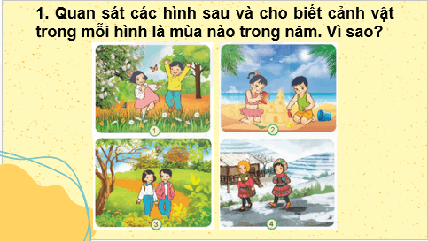 Giáo án điện tử TNXH lớp 2 Kết nối tri thức Bài 28: Các mùa trong năm | PPT Tự nhiên và xã hội lớp 2