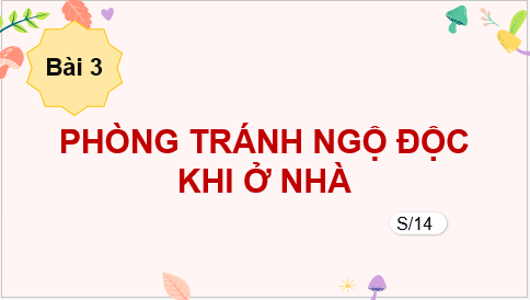 Giáo án điện tử TNXH lớp 2 Kết nối tri thức Bài 3: Phòng tránh ngộ độc khi ở nhà | PPT Tự nhiên và xã hội lớp 2