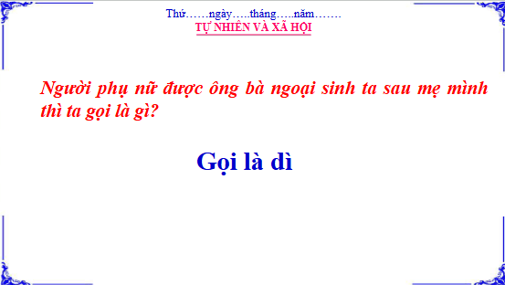 Giáo án điện tử TNXH lớp 3 Cánh diều Bài 1: Họ hàng nội, ngoại | PPT Tự nhiên và xã hội lớp 3