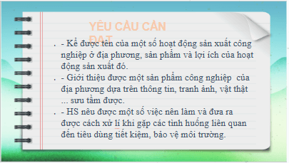 Giáo án điện tử TNXH lớp 3 Kết nối tri thức Bài 10: Hoạt động sản xuất thủ công và công nghiệp | PPT Tự nhiên và xã hội lớp 3