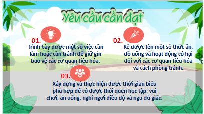 Giáo án điện tử TNXH lớp 3 Kết nối tri thức Bài 19: Chăm sóc và bảo vệ cơ quan tiêu hóa | PPT Tự nhiên và xã hội lớp 3