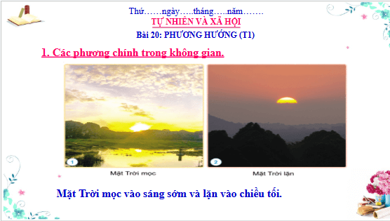 Giáo án điện tử TNXH lớp 3 Cánh diều Bài 20: Phương hướng | PPT Tự nhiên và xã hội lớp 3