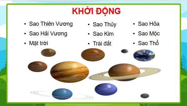 Giáo án điện tử TNXH lớp 3 Chân trời sáng tạo Bài 28: Trái Đất trong hệ Mặt Trời | PPT Tự nhiên và xã hội lớp 3