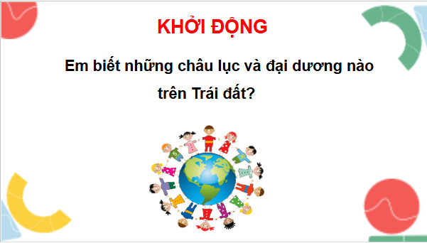 Giáo án điện tử TNXH lớp 3 Chân trời sáng tạo Bài 29: Bề mặt Trái Đất | PPT Tự nhiên và xã hội lớp 3
