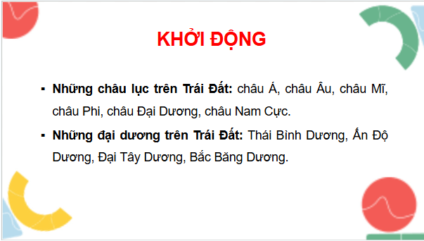 Giáo án điện tử TNXH lớp 3 Chân trời sáng tạo Bài 29: Bề mặt Trái Đất | PPT Tự nhiên và xã hội lớp 3