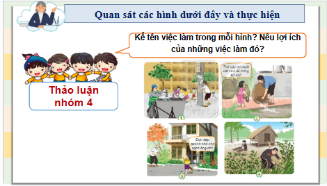Giáo án điện tử TNXH lớp 3 Kết nối tri thức Bài 3: Vệ sinh xung quanh nhà | PPT Tự nhiên và xã hội lớp 3