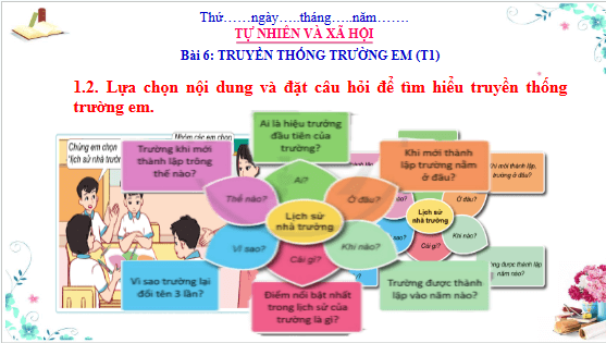 Giáo án điện tử TNXH lớp 3 Cánh diều Bài 6: Truyền thống trường em | PPT Tự nhiên và xã hội lớp 3
