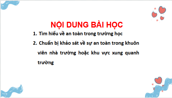 Giáo án điện tử TNXH lớp 3 Chân trời sáng tạo Bài 8: Thực hành: Giữ an toàn và vệ sinh trường học | PPT Tự nhiên và xã hội lớp 3