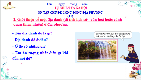 Giáo án điện tử TNXH lớp 3 Cánh diều Ôn tập: Chủ đề cộng đồng địa phương | PPT Tự nhiên và xã hội lớp 3