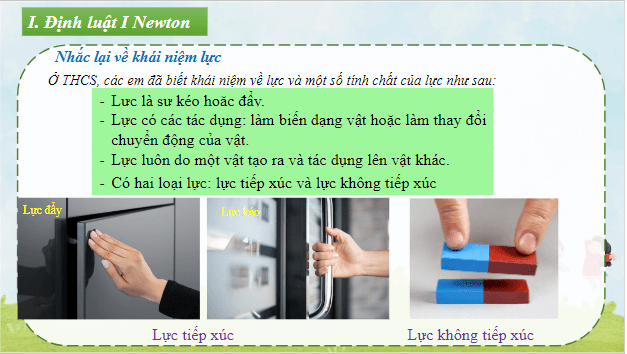 Giáo án điện tử Vật Lí 10 Chân trời sáng tạo Bài 10: Ba định luật Newton về chuyển động | PPT Vật Lí 10