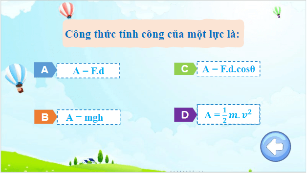 Giáo án điện tử Vật Lí 10 Chân trời sáng tạo Bài 16: Công suất – Hiệu suất | PPT Vật Lí 10