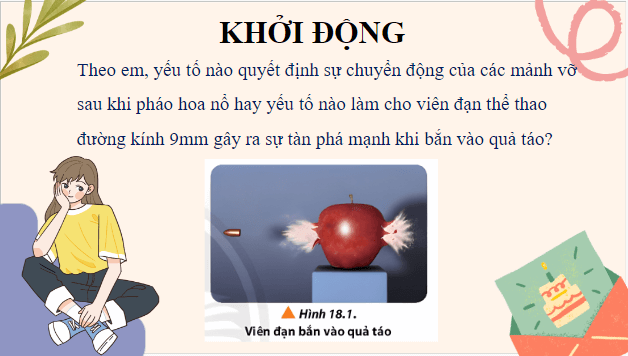 Giáo án điện tử Vật Lí 10 Chân trời sáng tạo Bài 18: Động lượng và định luật bảo toàn động lượng | PPT Vật Lí 10