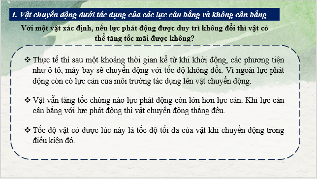 Giáo án điện tử Vật Lí 10 Cánh diều Bài 2: Một số lực thường gặp | PPT Vật Lí 10