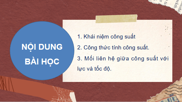 Giáo án điện tử Vật Lí 10 Kết nối tri thức Bài 24: Công suất | PPT Vật Lí 10