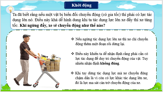 Giáo án điện tử Vật Lí 10 Cánh diều Bài 3: Ba định luật Newton về chuyển động | PPT Vật Lí 10