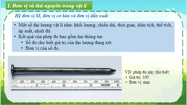 Giáo án điện tử Vật Lí 10 Chân trời sáng tạo Bài 3: Đơn vị và sai số trong vật lí | PPT Vật Lí 10