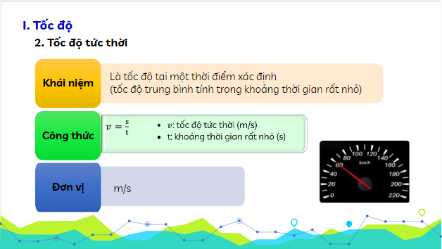 Giáo án điện tử Vật Lí 10 Kết nối tri thức Bài 5: Tốc độ và vận tốc | PPT Vật Lí 10