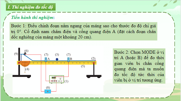 Giáo án điện tử Vật Lí 10 Chân trời sáng tạo Bài 6: Thực hành đo tốc độ của vật chuyển động thẳng | PPT Vật Lí 10