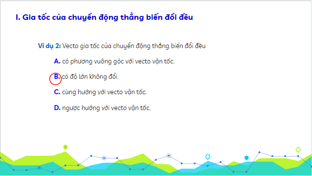 Giáo án điện tử Vật Lí 10 Kết nối tri thức Bài 9: Chuyển động thẳng biến đổi đều | PPT Vật Lí 10