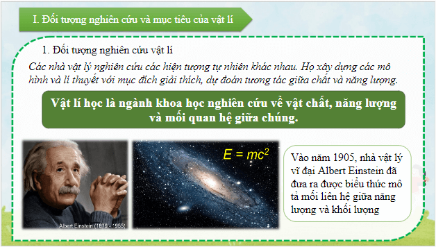 Giáo án điện tử Vật Lí 10 Cánh diều Bài mở đầu: Giới thiệu mục đích học tập môn Vật Lí | PPT Vật Lí 10