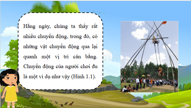 Giáo án điện tử Vật Lí 11 Cánh diều Bài 1: Dao động điều hoà | PPT Vật Lí 11