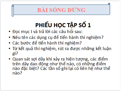 Giáo án điện tử Vật Lí 11 Kết nối tri thức Bài 13: Sóng dừng | PPT Vật Lí 11