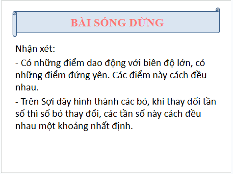 Giáo án điện tử Vật Lí 11 Kết nối tri thức Bài 13: Sóng dừng | PPT Vật Lí 11