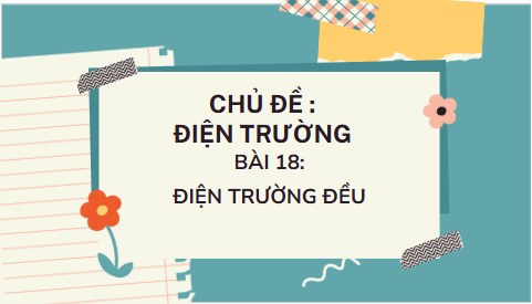 Giáo án điện tử Vật Lí 11 Kết nối tri thức Bài 18: Điện trường đều | PPT Vật Lí 11