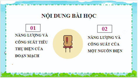 Giáo án điện tử Vật Lí 11 Chân trời sáng tạo Bài 19: Năng lượng điện. Công suất điện | PPT Vật Lí 11