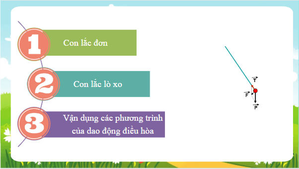 Giáo án điện tử Vật Lí 11 Cánh diều Bài 2: Một số dao động điều hoà thường gặp | PPT Vật Lí 11