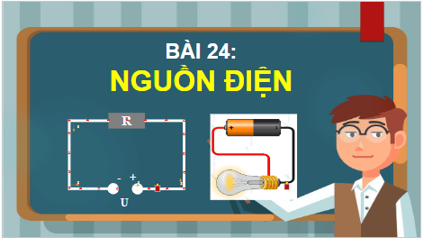 Giáo án điện tử Vật Lí 11 Kết nối tri thức Bài 24: Nguồn điện | PPT Vật Lí 11