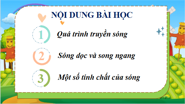 Giáo án điện tử Vật Lí 11 Chân trời sáng tạo Bài 5: Sóng và sự truyền sóng | PPT Vật Lí 11