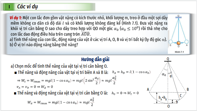 Giáo án điện tử Vật Lí 11 Kết nối tri thức Bài 7: Bài tập về sự chuyển hoá năng lượng trong dao động điều hoà | PPT Vật Lí 11