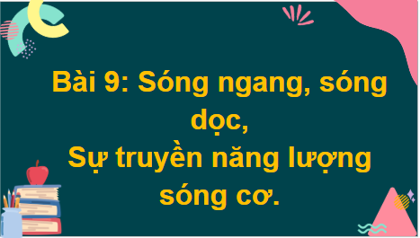 Giáo án điện tử Vật Lí 11 Kết nối tri thức Bài 9: Sóng ngang. Sóng dọc. Sự truyền năng lượng của sóng cơ | PPT Vật Lí 11