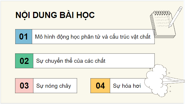 Giáo án điện tử Vật Lí 12 Chân trời sáng tạo Bài 1: Sự chuyển thể | PPT Vật Lí 12