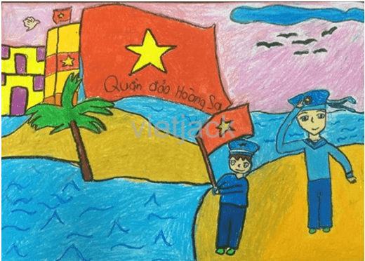 Vẽ một số bức tranh với chủ đề “Tự hào là công dân nước Việt Nam