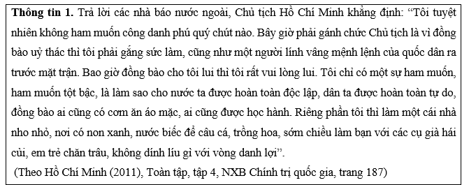 Chủ tịch Hồ Chí Minh đã thực hiện mong muốn trên như thế nào? Ý nghĩa của mong muốn