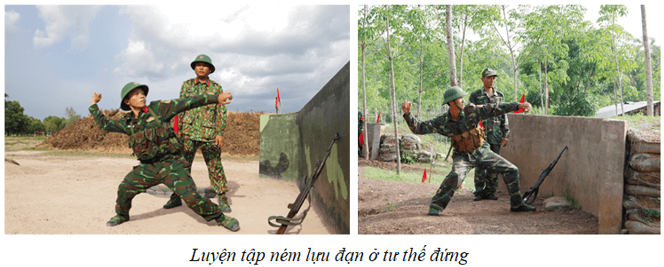 Lý thuyết GDQP 11 Cánh diều Bài 10: Kĩ thuật sử dụng lựu đạn | Giáo dục quốc phòng 11 (ảnh 3)