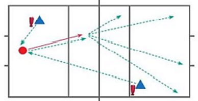Vận dụng các kĩ thuật và các điều luật đã học để tập luyện môn Đá cầu
