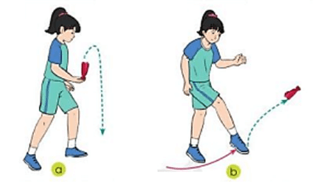 Vận dụng kĩ thuật giao cầu thấp chân bằng mu chính diện trong các trò chơi