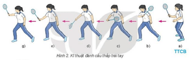 Nêu sự khác nhau giữa kỹ thuật đánh cầu thấp thuận tay và kỹ thuật đánh cầu thấp trái tay