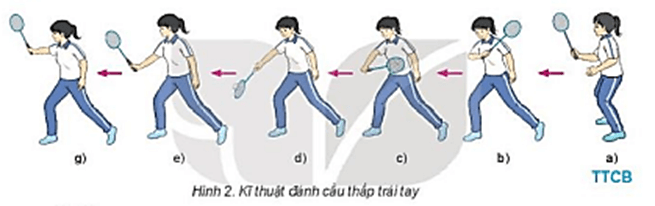 Vận dụng kỹ thuật đánh cầu thấp trái tay để luyện tập và vui chơi cùng các bạn
