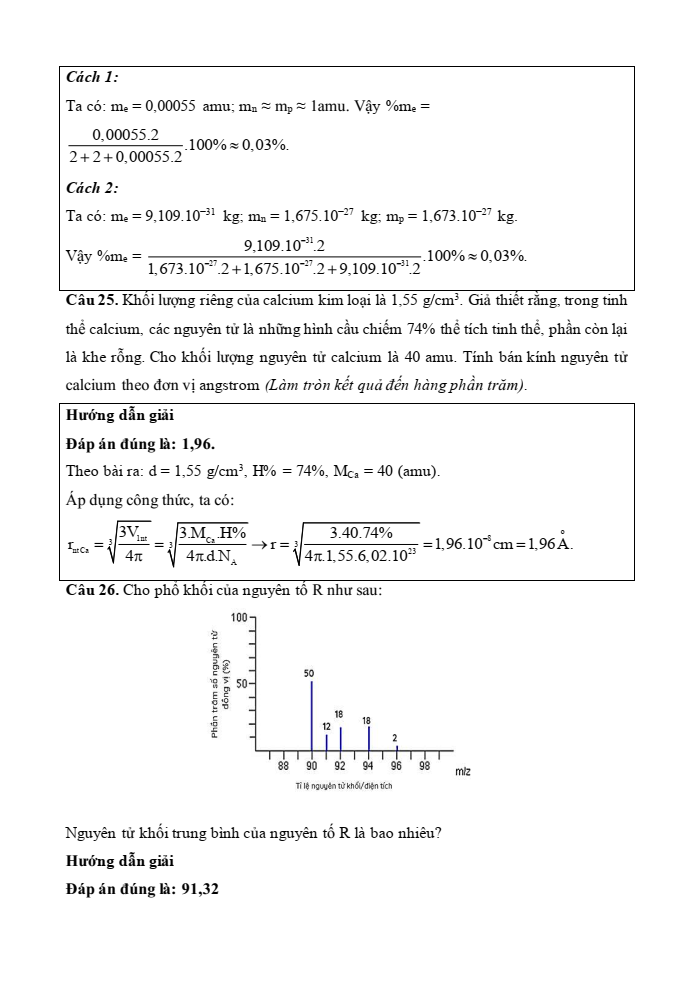 Đề kiểm tra Hóa học 10 Cánh diều Chủ đề 1 (có lời giải)