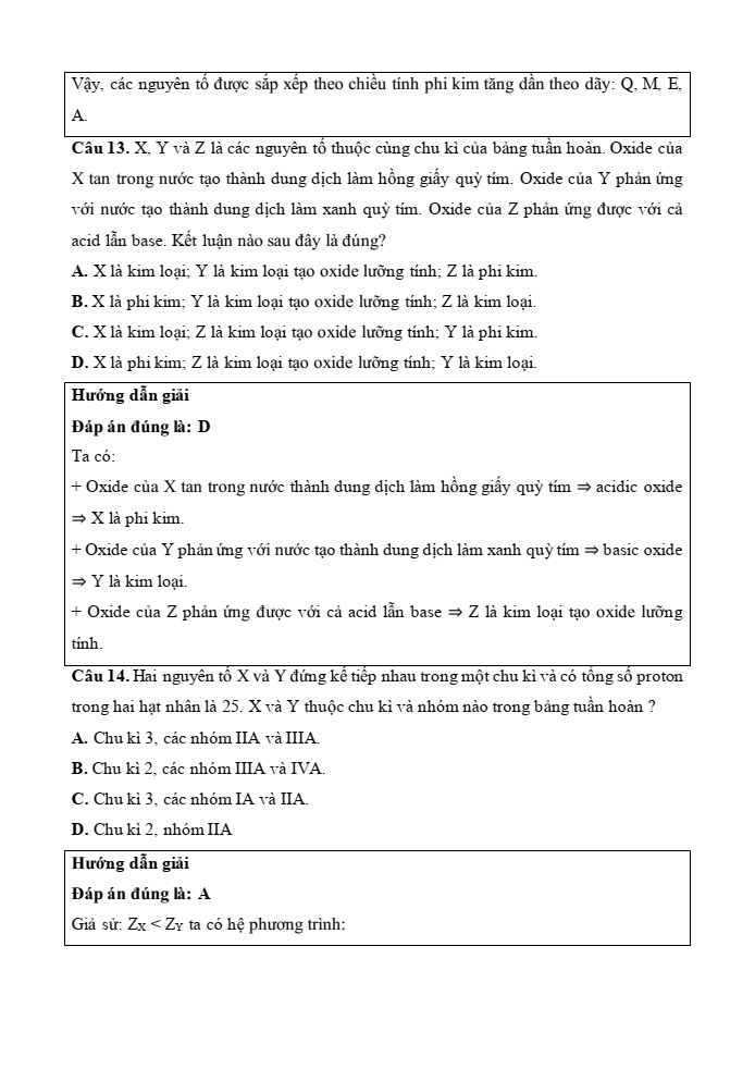Đề kiểm tra Hóa học 10 Cánh diều Chủ đề 2 (có lời giải)