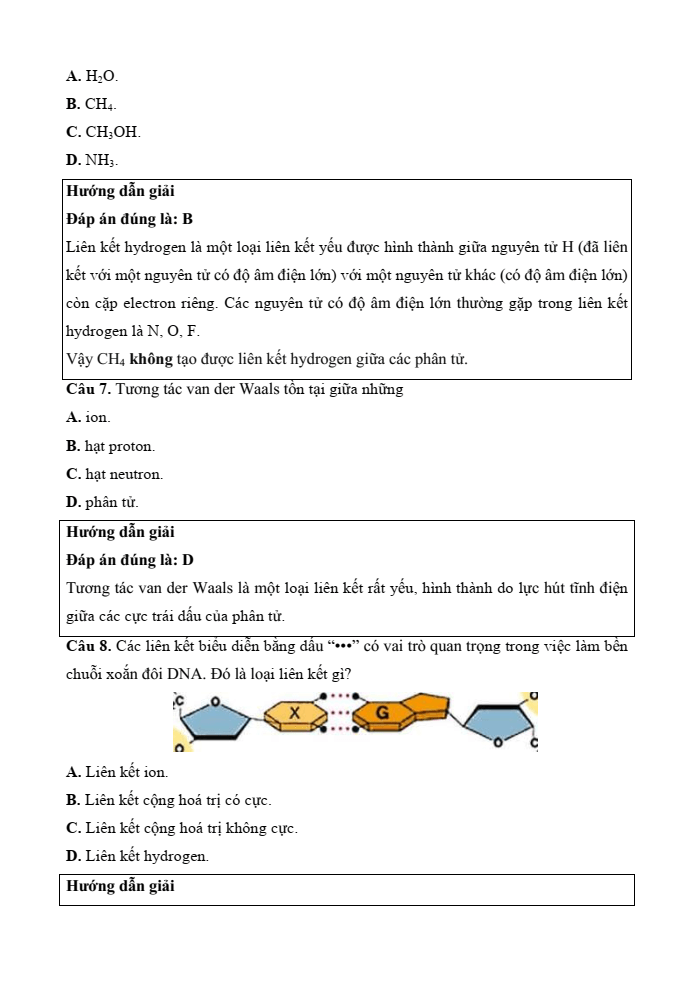 Đề kiểm tra Hóa học 10 Cánh diều Chủ đề 3 (có lời giải)